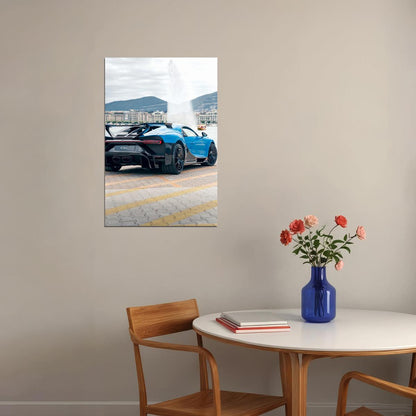 Bugatti Car Brand Automotive Manufacturer Car Poster Wall Art Print Home Wall Decor - xonomax