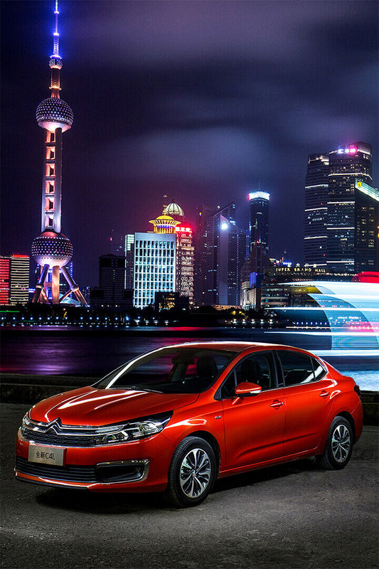 Citroen Car Brand Automotive Manufacturer Car Poster Wall Art Print Home Wall Decor - xonomax