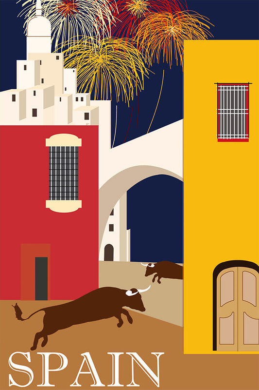 Spain Travel Famous Places Tourism Country Poster Wall Art Print Home Wall Decor - xonomax