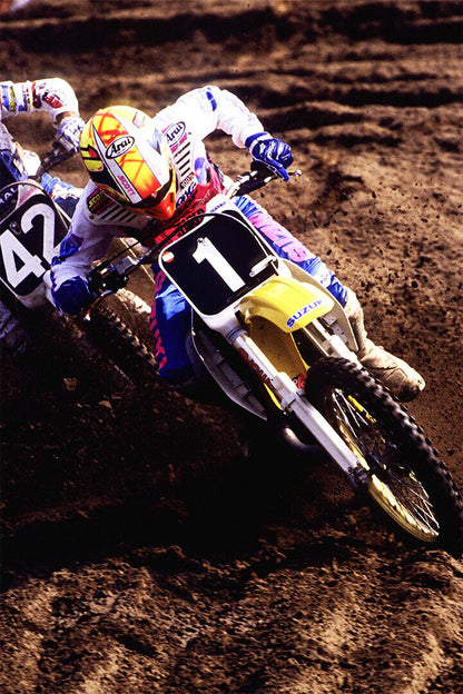 Guy Cooper Motorcycle Cross Country Driver Poster Wall Art Print Home Wall Decor - xonomax