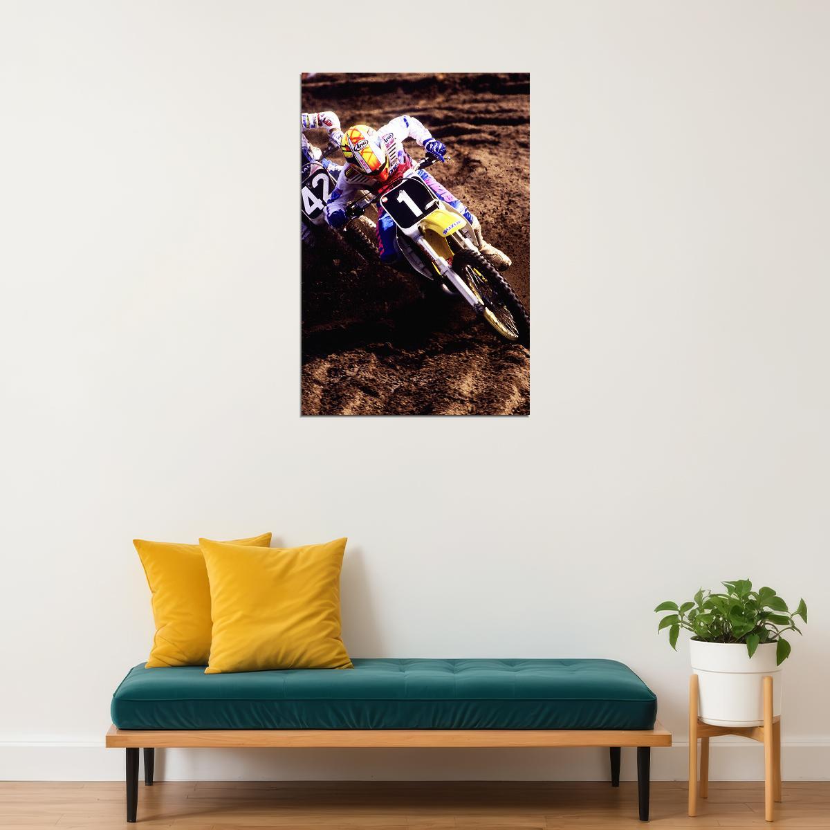 Guy Cooper Motorcycle Cross Country Driver Poster Wall Art Print Home Wall Decor - xonomax