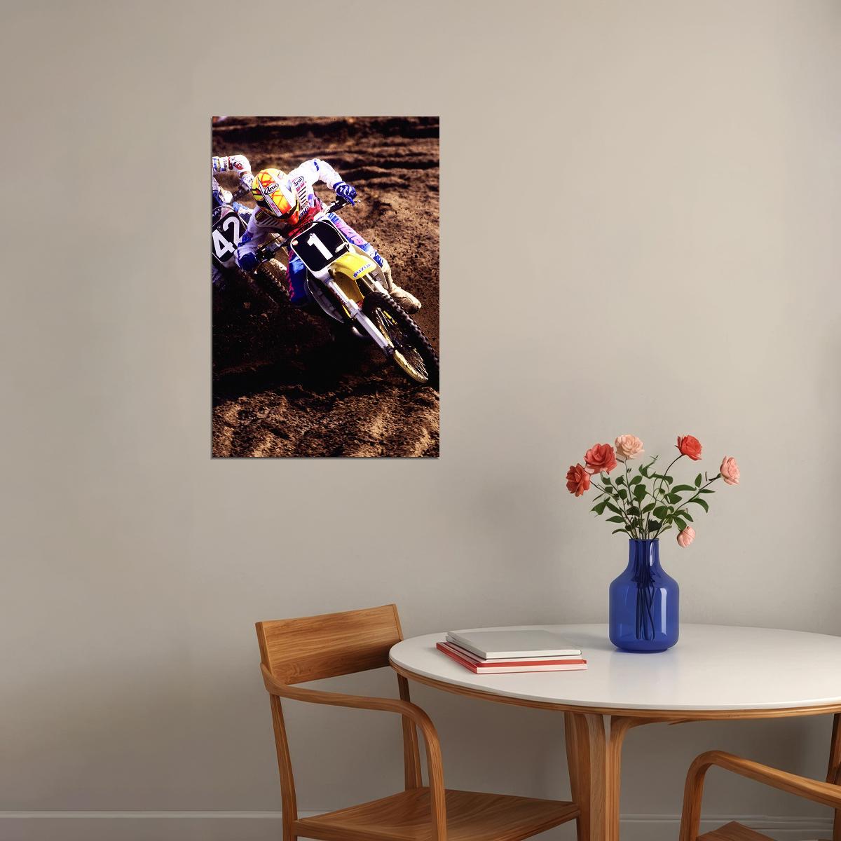 Guy Cooper Motorcycle Cross Country Driver Poster Wall Art Print Home Wall Decor - xonomax