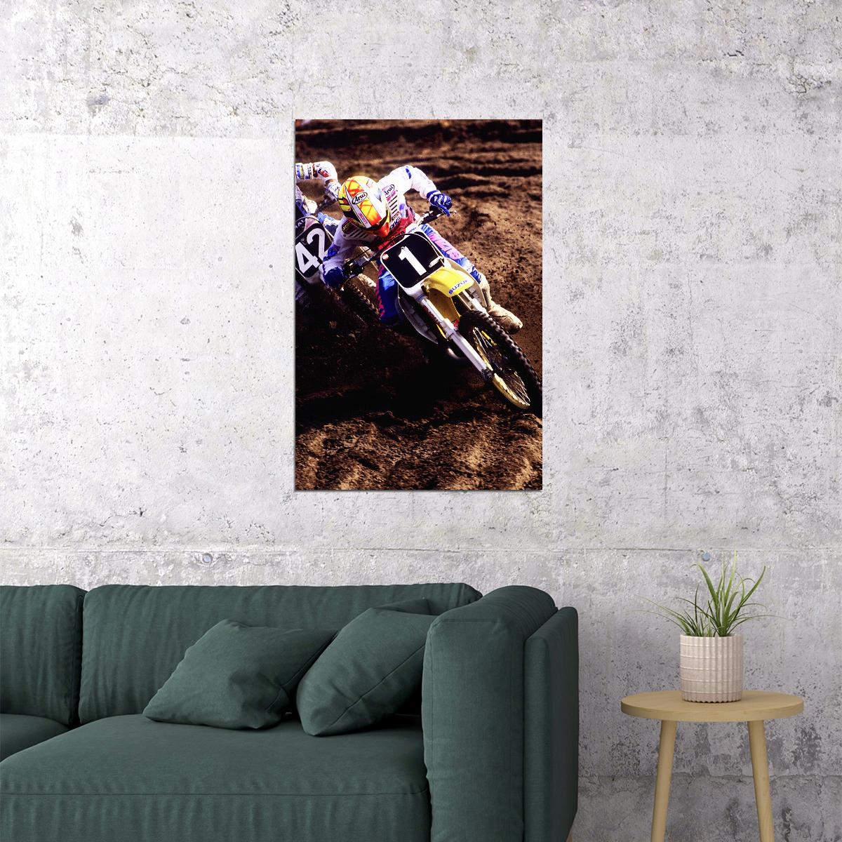 Guy Cooper Motorcycle Cross Country Driver Poster Wall Art Print Home Wall Decor - xonomax