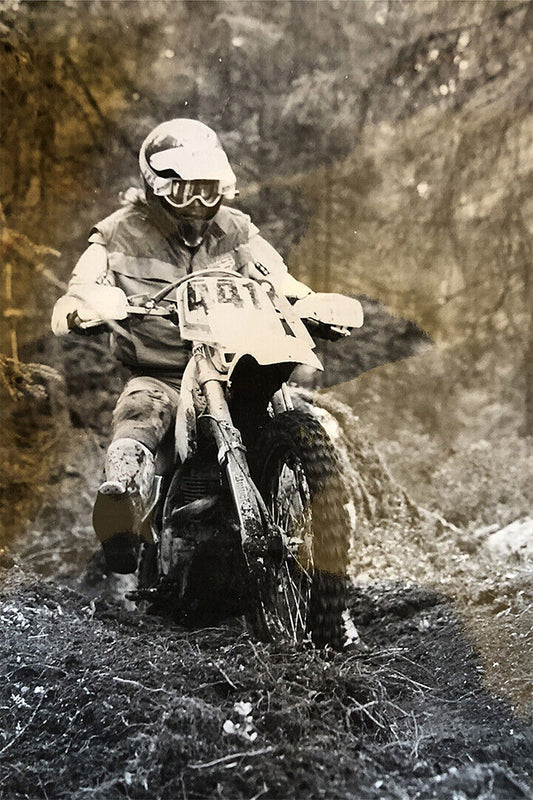 Johnnt O'mara Motorcycle Cross Country Racer Star Poster Wall Art Print Home Wall Decor