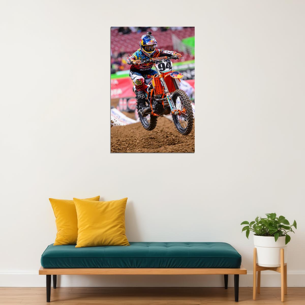 Ryan Villopoto Motorcycle Cross Country Star Poster Wall Art Print Home Wall Decor