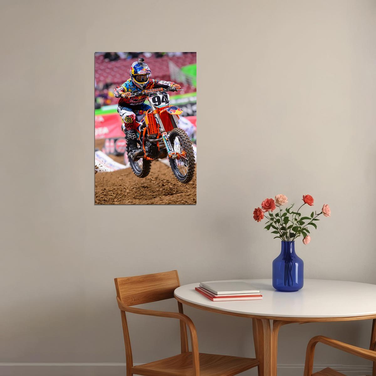 Ryan Villopoto Motorcycle Cross Country Star Poster Wall Art Print Home Wall Decor