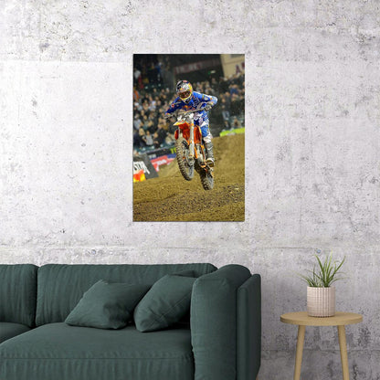 Ryan Dungey Motorcycle Cross Country Idol Poster Wall Art Print Home Wall Decor