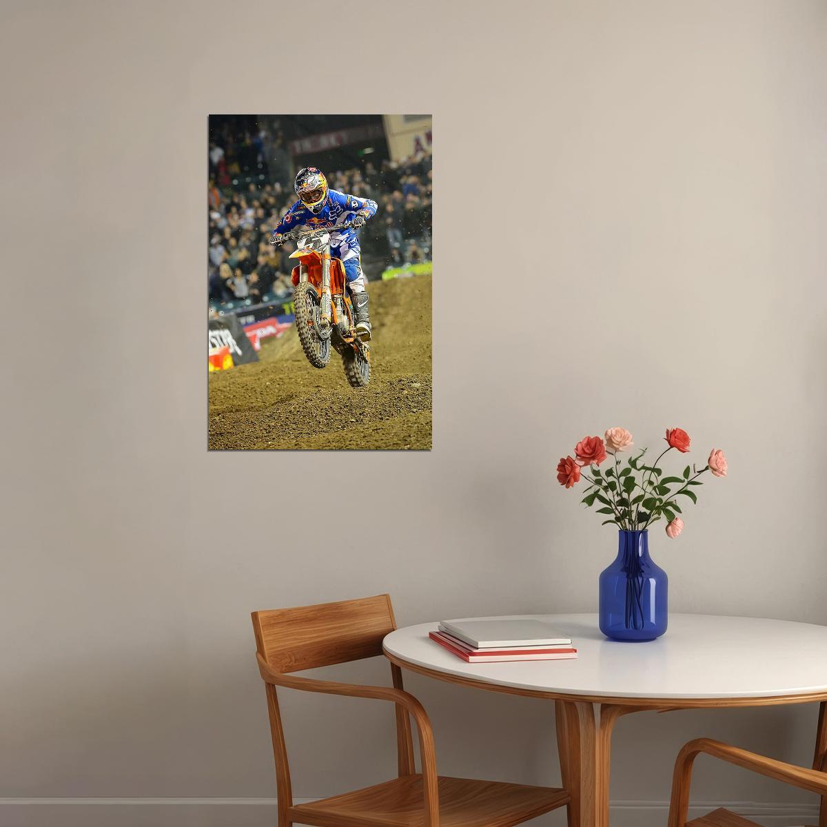 Ryan Dungey Motorcycle Cross Country Idol Poster Wall Art Print Home Wall Decor
