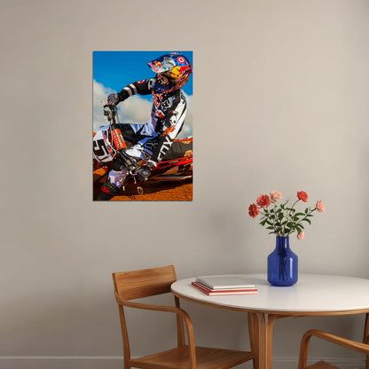 Ryan Dungey Motorcycle Cross Country Racer Poster Wall Art Print Home Wall Decor