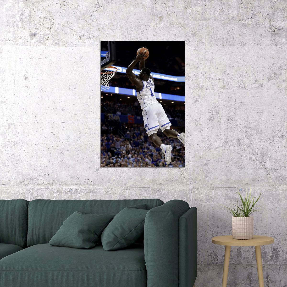 Zion Williamson American Basketball Player Idol Poster Wall Art Print Home Wall Decor