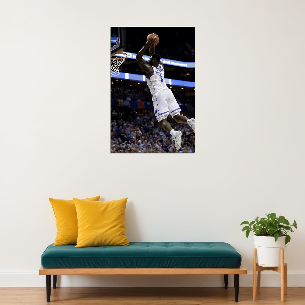 Zion Williamson American Basketball Player Idol Poster Wall Art Print Home Wall Decor