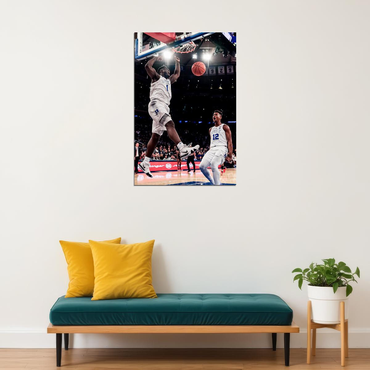 Zion Williamson American Basketball Player Star Poster Wall Art Print Home Wall Decor