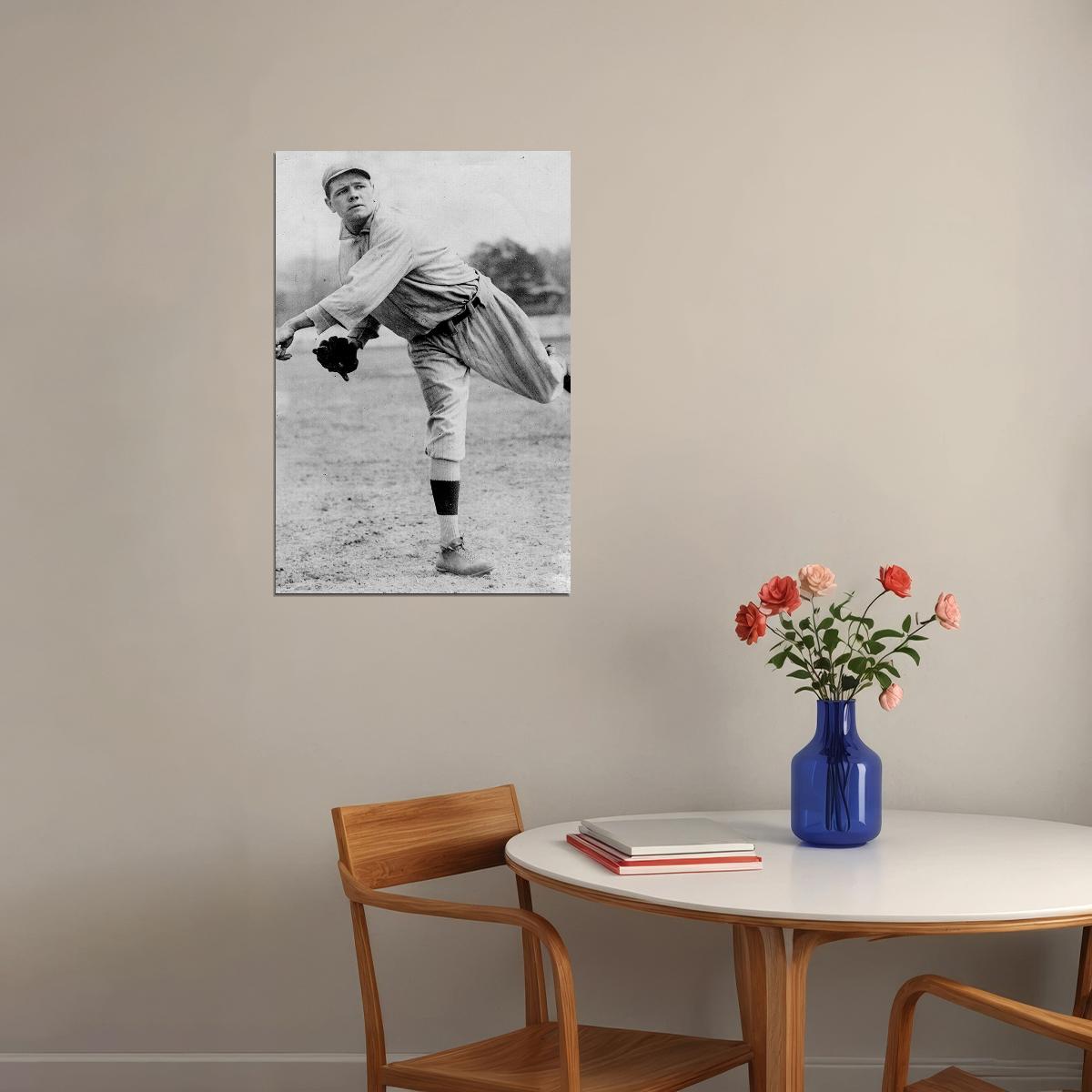 Babe Ruth Calls Run Show Baseball Poster Wall Art Print Home Wall Decor - xonomax