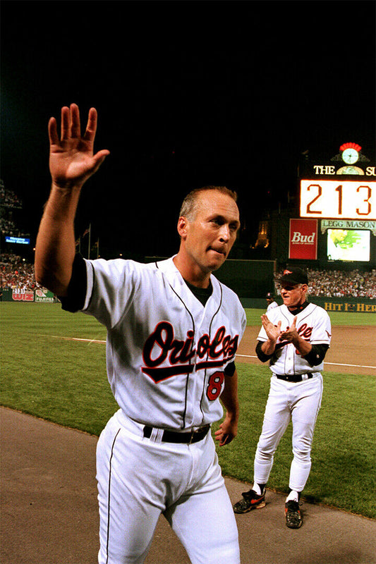 Cal Ripken Breaks Lou Gehrig Record Baseball Poster Wall Art Print Home Wall Decor - xonomax