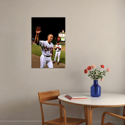 Cal Ripken Breaks Lou Gehrig Record Baseball Poster Wall Art Print Home Wall Decor - xonomax