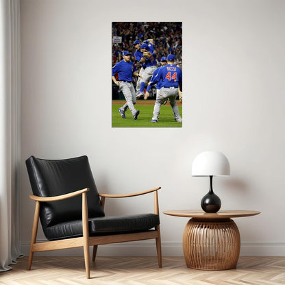 Chicago Cubs American Baseball Team Sports Poster Wall Art Print Home Wall Decor - xonomax