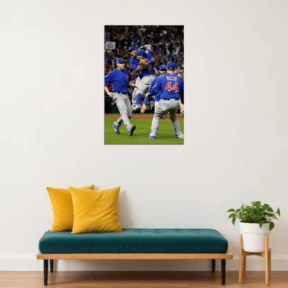 Chicago Cubs American Baseball Team Sports Poster Wall Art Print Home Wall Decor - xonomax