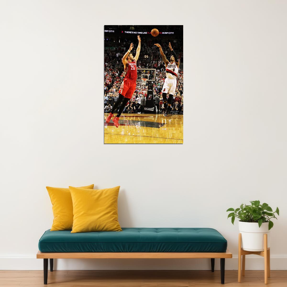 Damian Lillard American Basketball Star Poster Wall Art Print Home Wall Decor