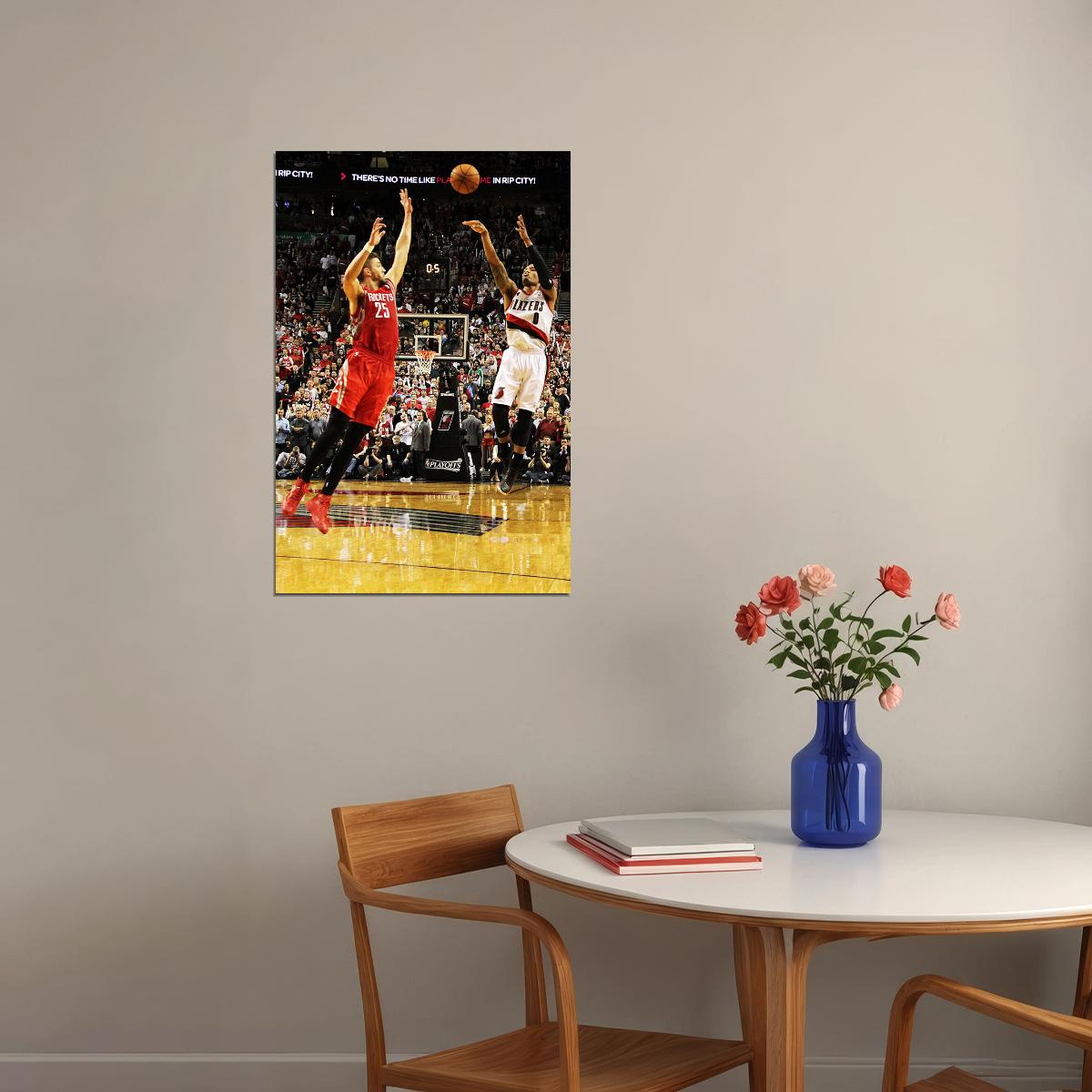 Damian Lillard American Basketball Star Poster Wall Art Print Home Wall Decor