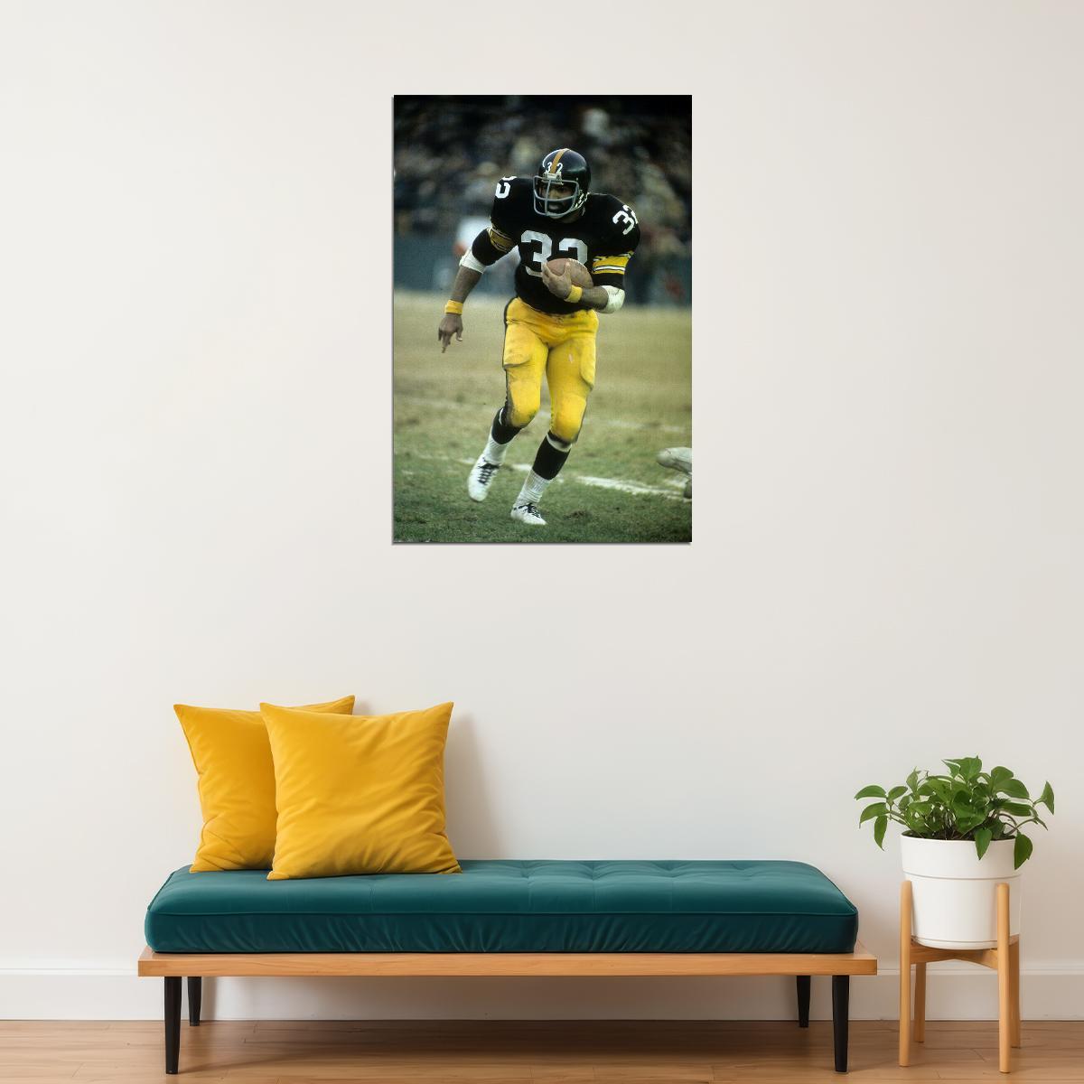 Franco Harris American Football Player Star Poster Wall Art Print Home Wall Decor - xonomax