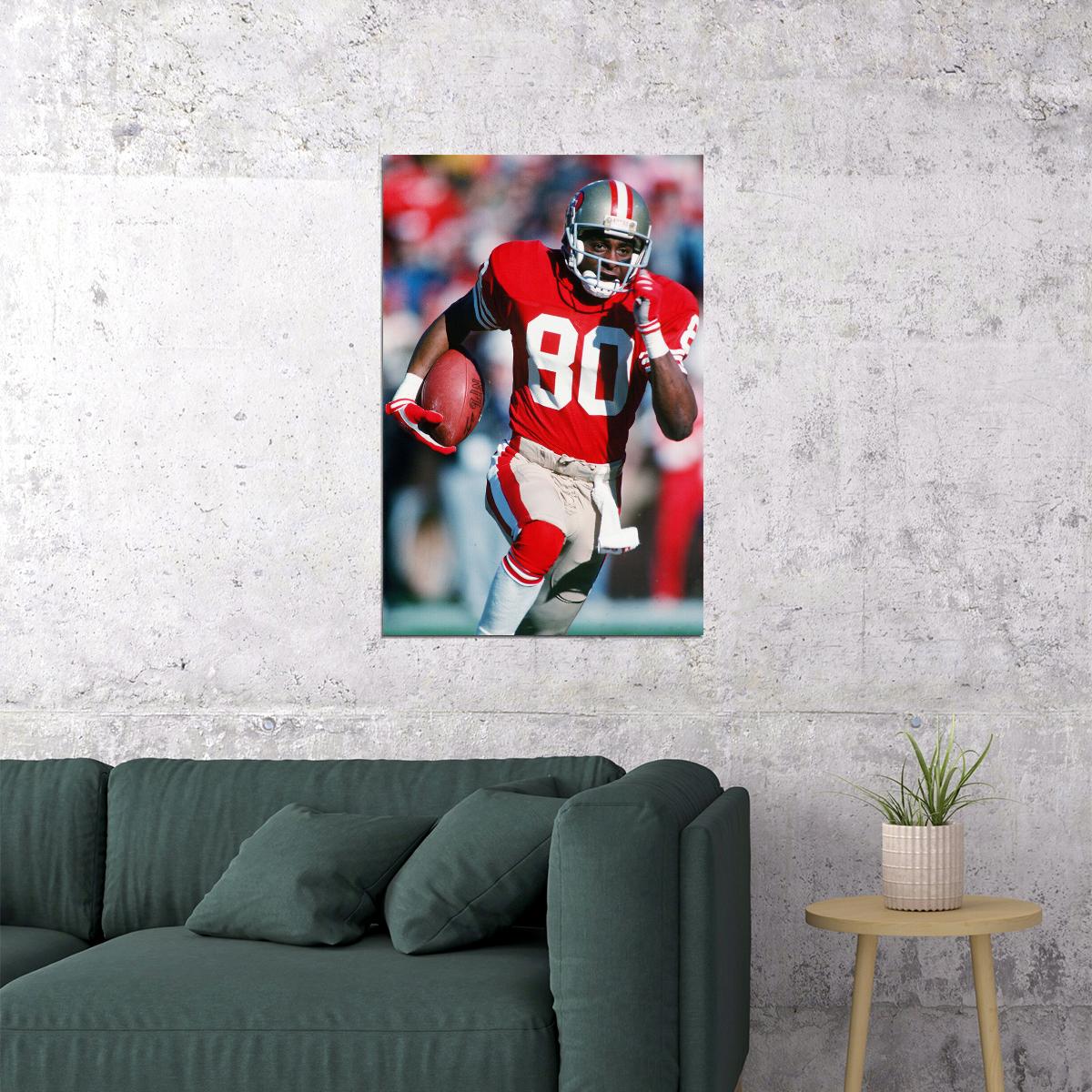 Jerry Rice American Football Player Star Poster Wall Art Print Home Wall Decor