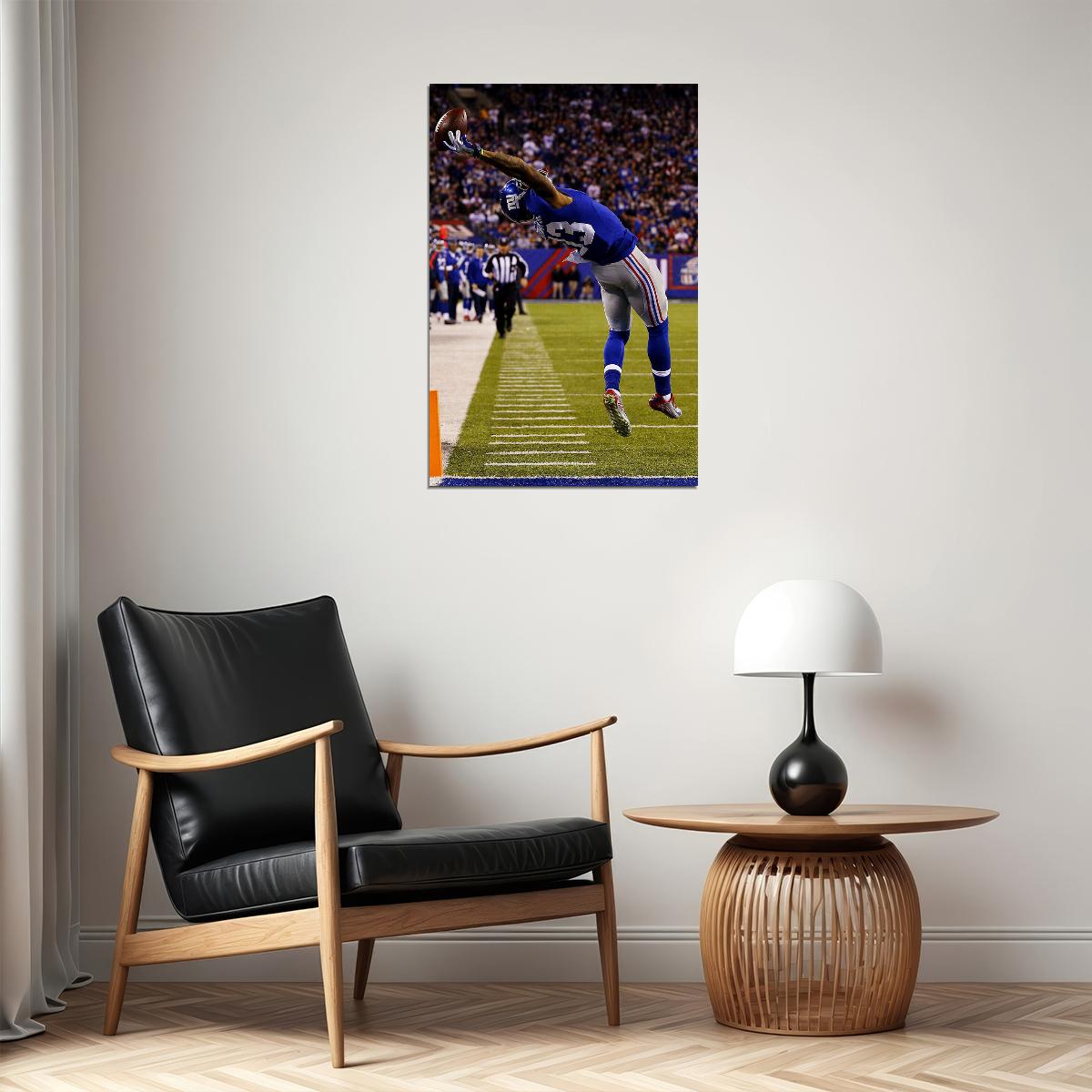 Odell Beckhamm Greatest Catch Football Star Poster Wall Art Print Home Wall Decor - xonomax