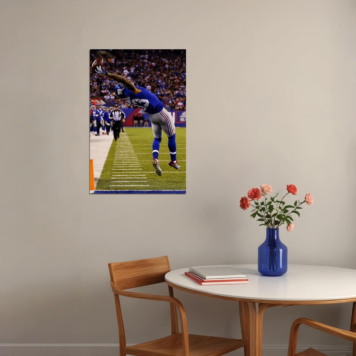 Odell Beckhamm Greatest Catch Football Star Poster Wall Art Print Home Wall Decor - xonomax