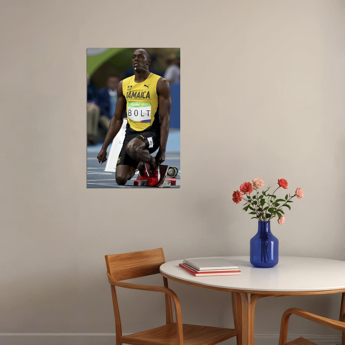 2016 Usain Bolt Track And Field Poster Wall Art Print Home Wall Decor - xonomax