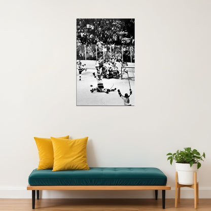 1980 Ice Hockey Match Sports Organization Poster Wall Art Print Home Wall Decor - xonomax