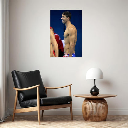 Michael Phelps Swimming Champion Star Poster Wall Art Print Home Wall Decor - xonomax