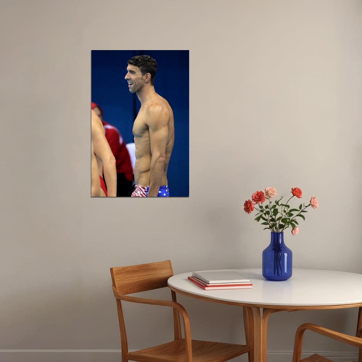 Michael Phelps Swimming Champion Star Poster Wall Art Print Home Wall Decor - xonomax