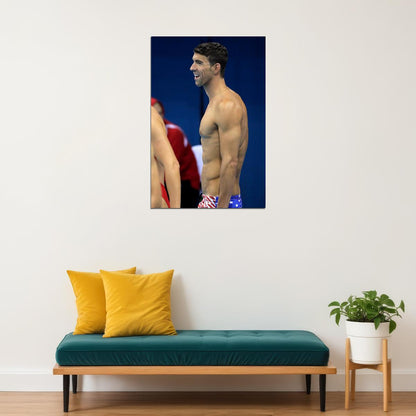 Michael Phelps Swimming Champion Star Poster Wall Art Print Home Wall Decor - xonomax