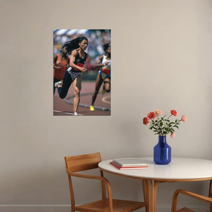 Florence Griffith Sports American Athlete Poster Wall Art Print Home Wall Decor - xonomax