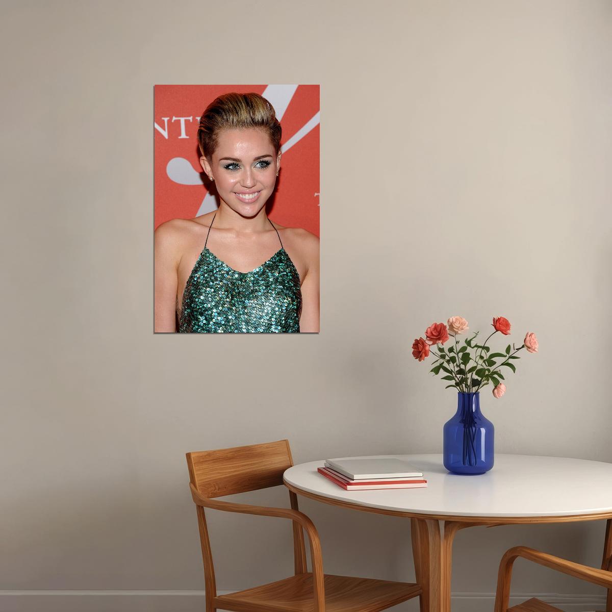 Miley Cyrus Singer Concerts Cinema Actress Star Poster Wall Art Print Home Wall Decor - xonomax