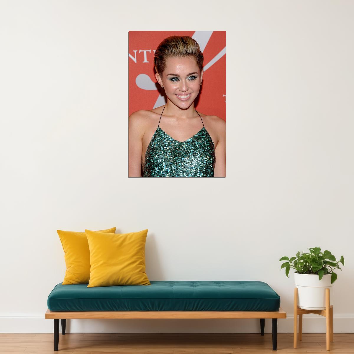 Miley Cyrus Singer Concerts Cinema Actress Star Poster Wall Art Print Home Wall Decor - xonomax
