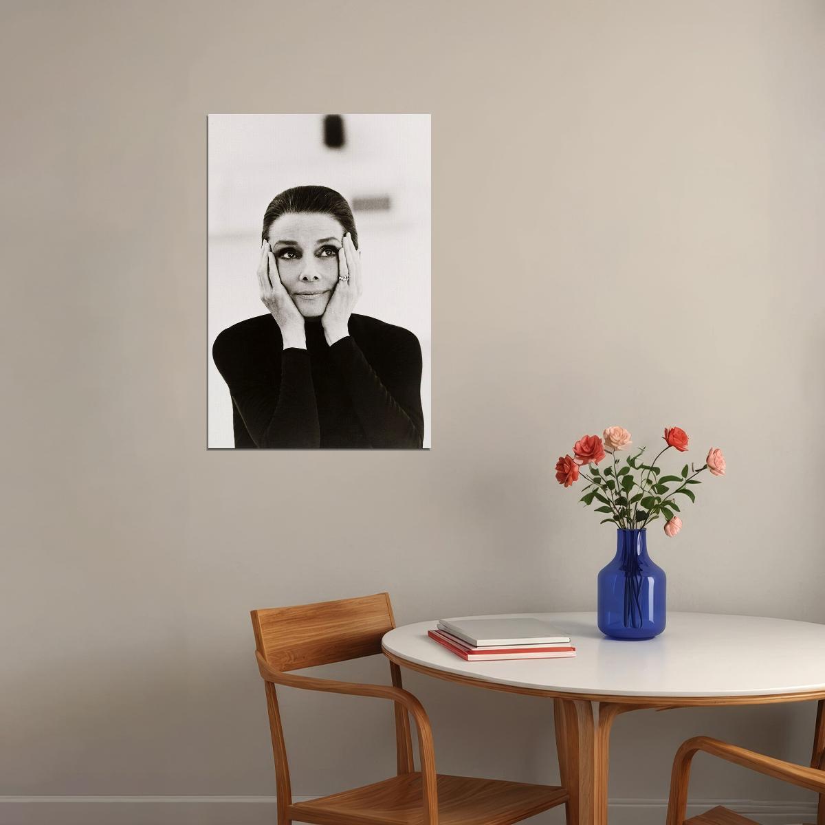 Audrey Hepburn Cinema Actress Fashion Icon Poster Wall Art Print Home Wall Decor - xonomax