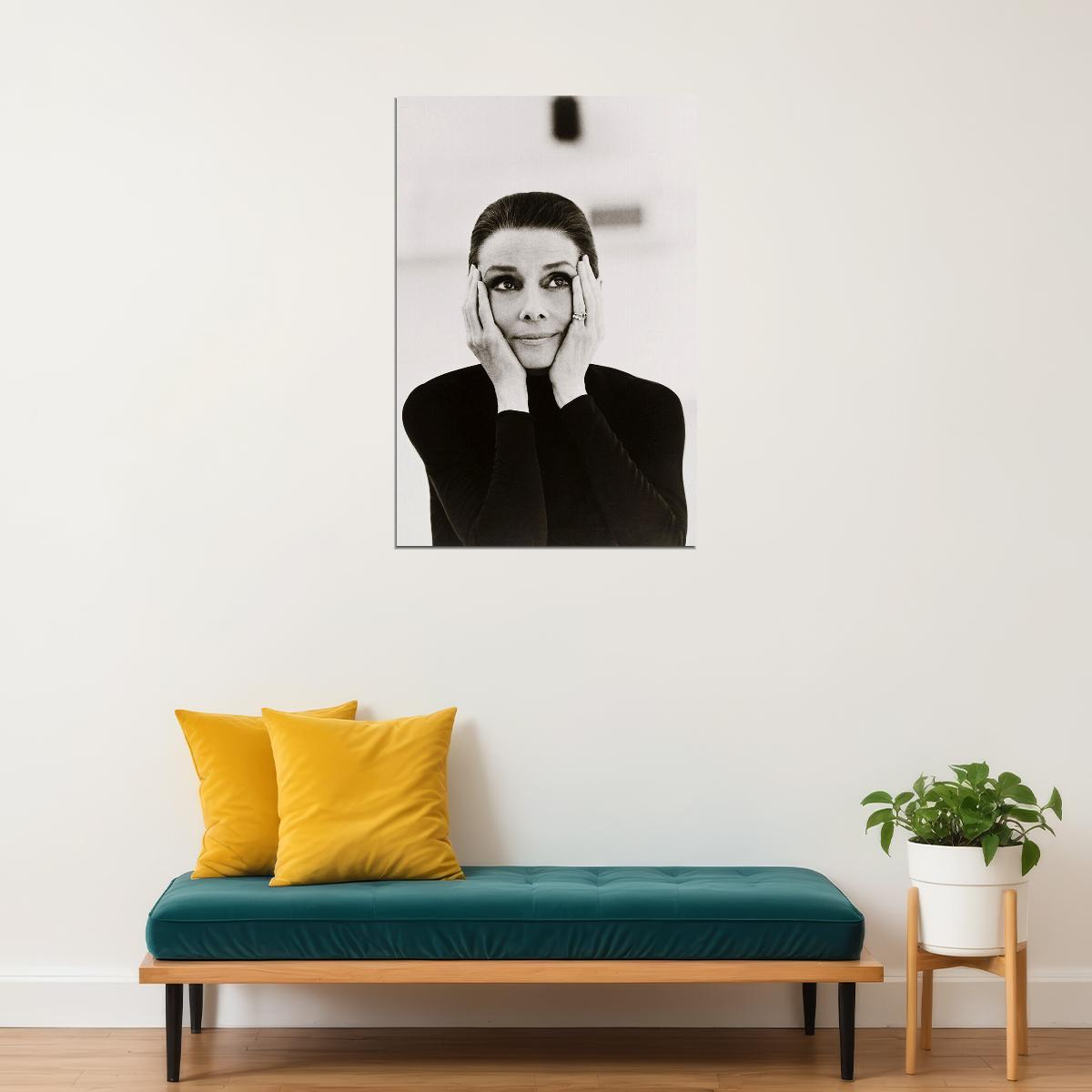 Audrey Hepburn Cinema Actress Fashion Icon Poster Wall Art Print Home Wall Decor - xonomax