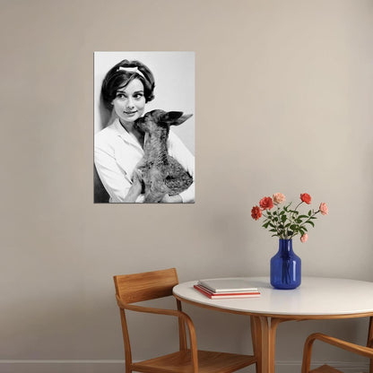 Audrey Hepburn Female Cinema Actress Idol Poster Wall Art Print Home Wall Decor - xonomax