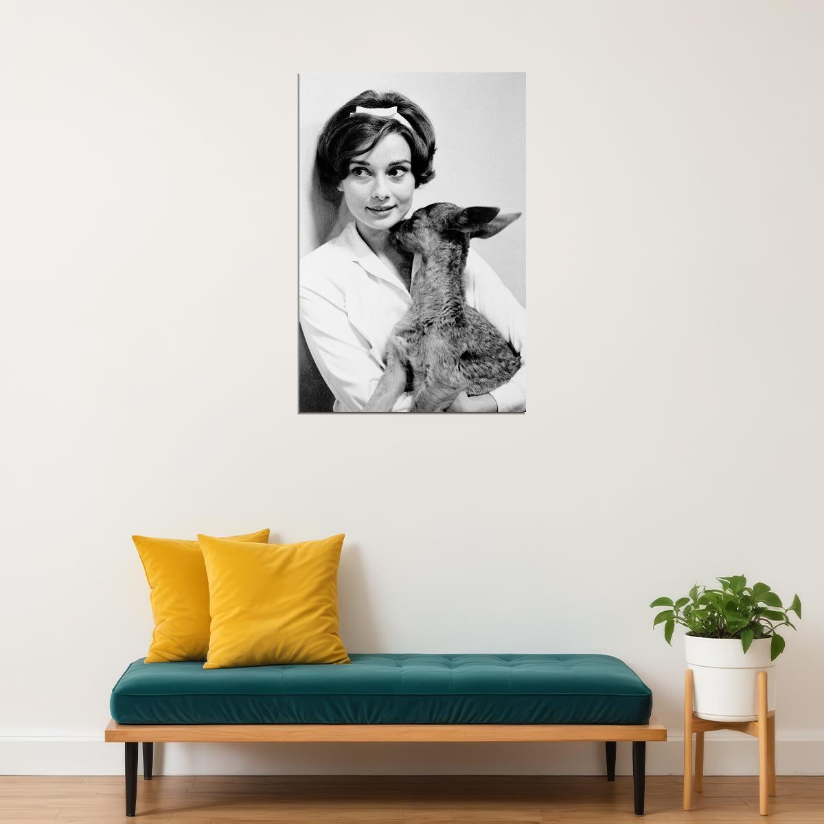 Audrey Hepburn Female Cinema Actress Idol Poster Wall Art Print Home Wall Decor - xonomax