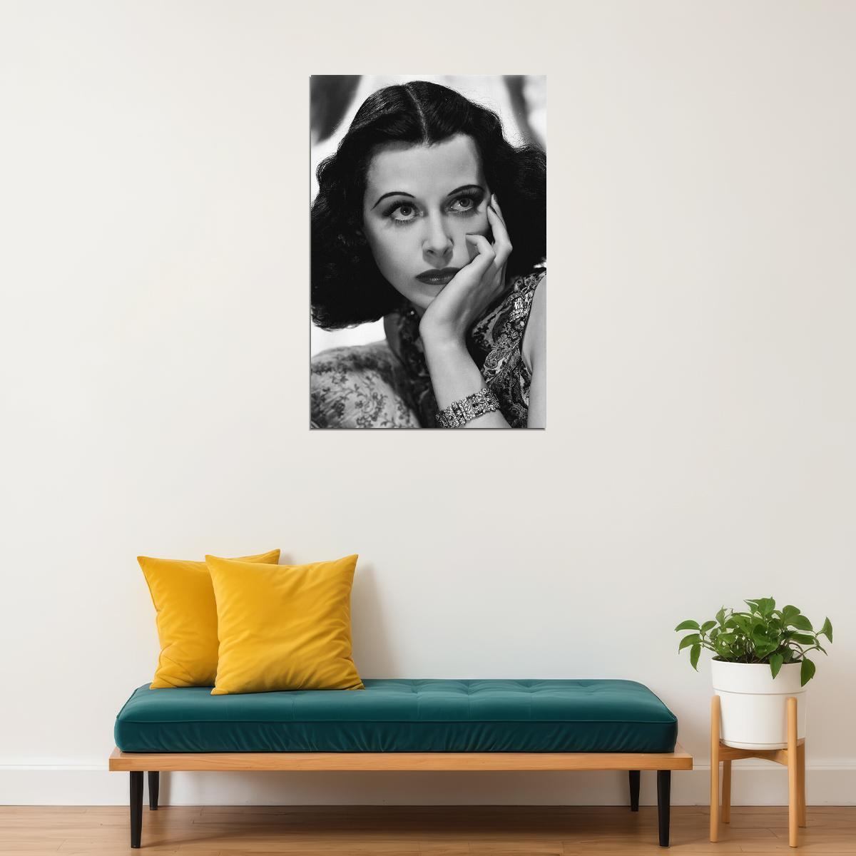 Hedy Lamarr Celebrity Cinema Actress Star Poster Wall Art Print Home Wall Decor - xonomax