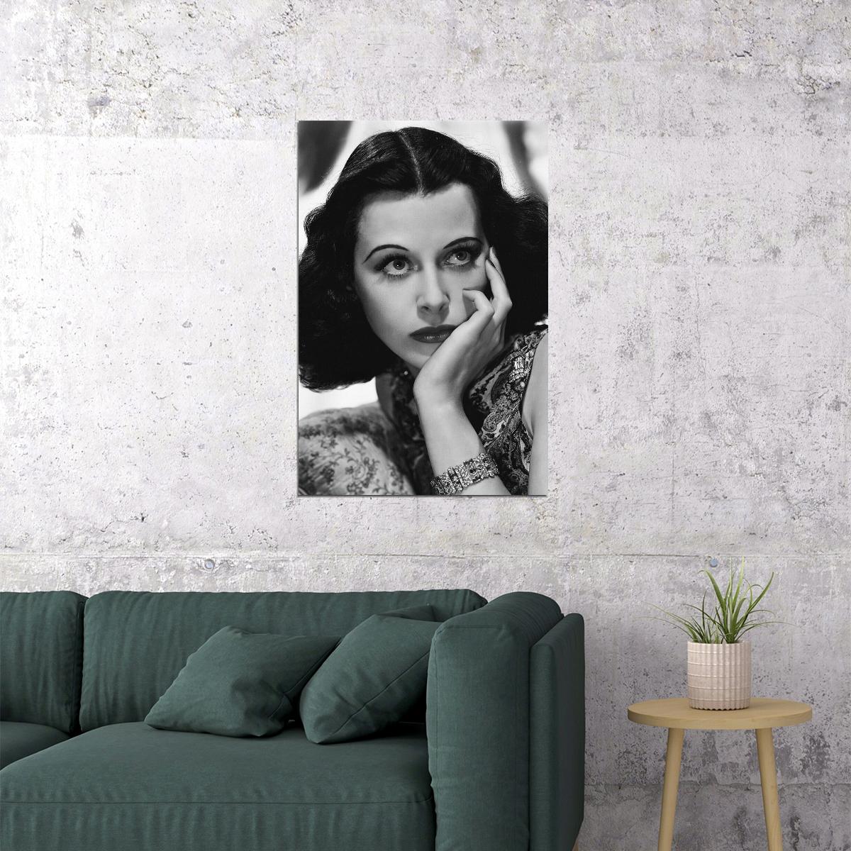 Hedy Lamarr Celebrity Cinema Actress Star Poster Wall Art Print Home Wall Decor - xonomax