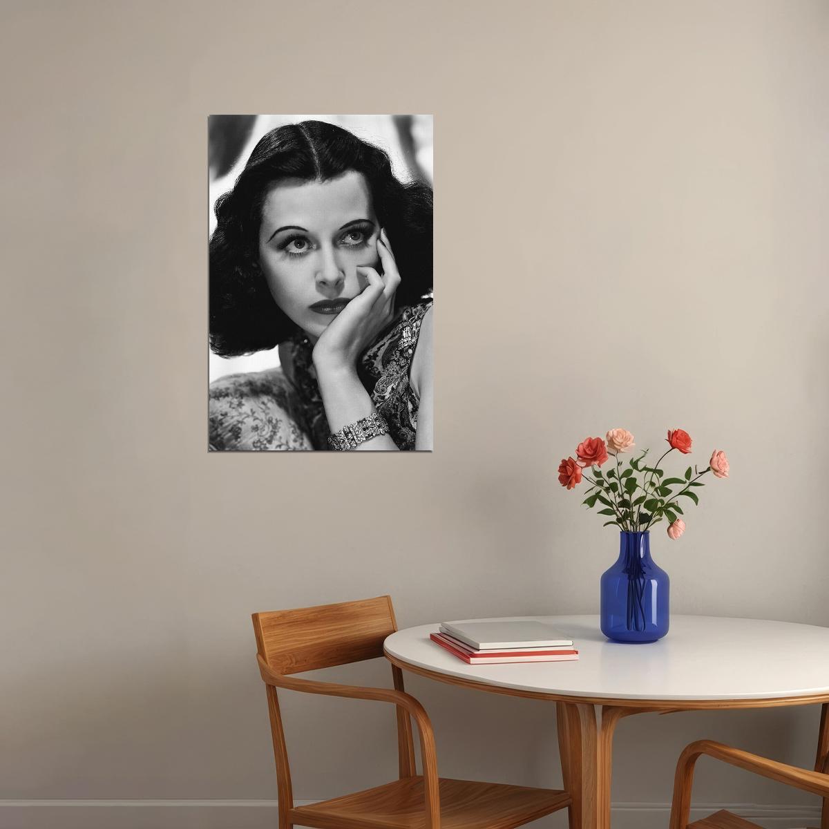 Hedy Lamarr Celebrity Cinema Actress Star Poster Wall Art Print Home Wall Decor - xonomax