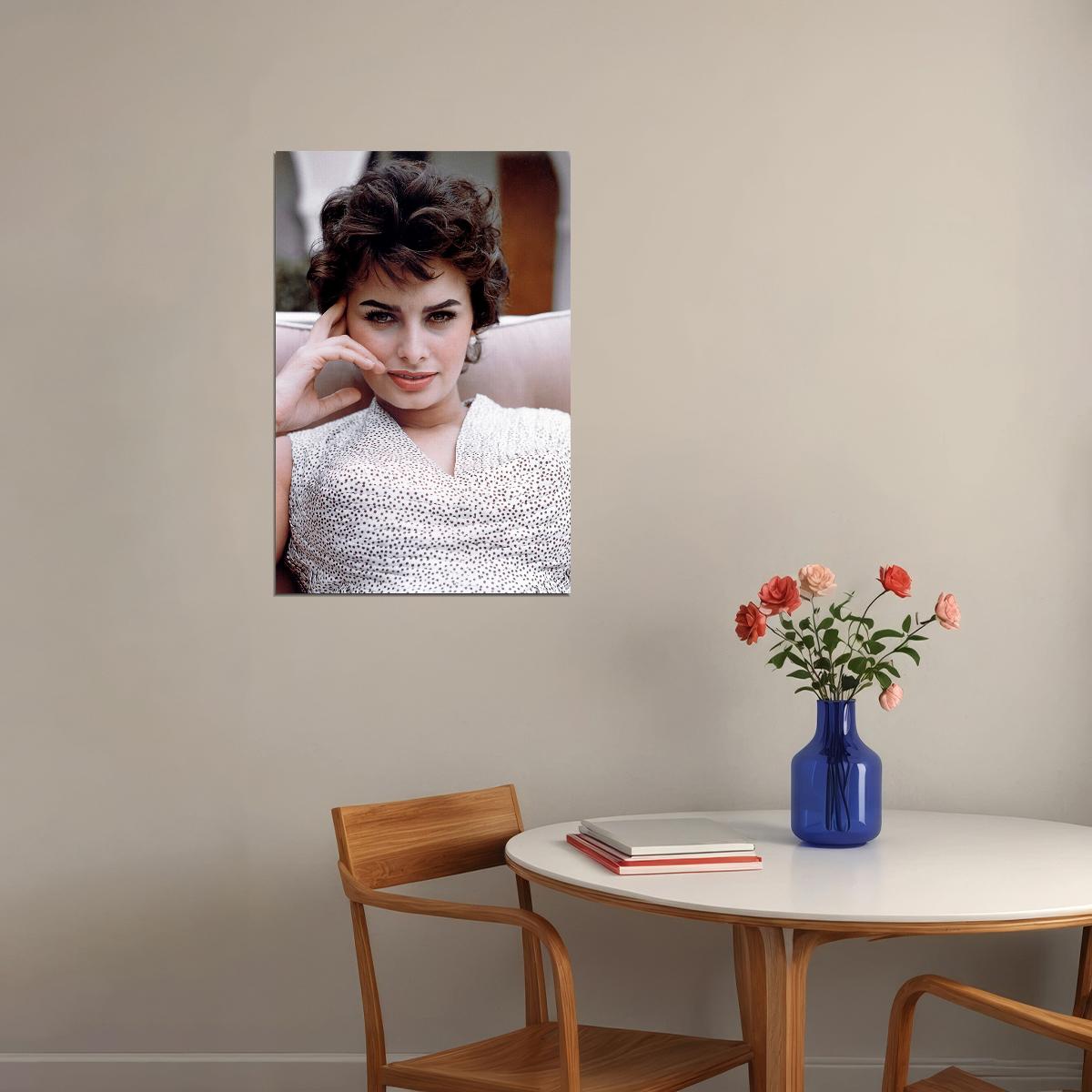 Sophia Loren Celebrity Movie Actress Star Poster Wall Art Print Home Wall Decor - xonomax