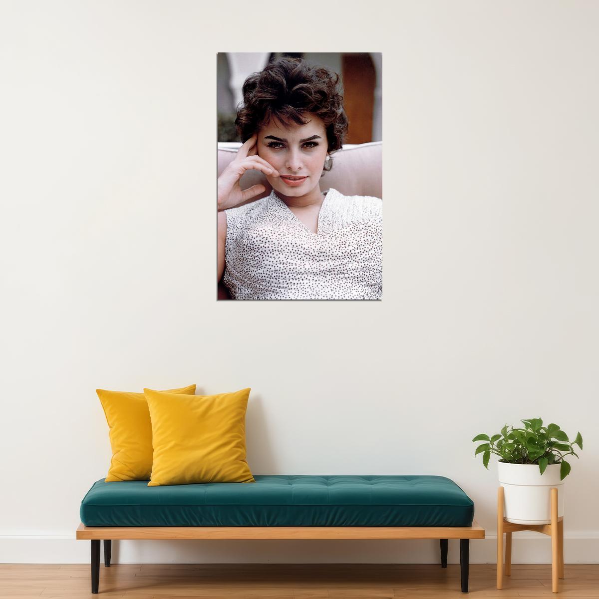 Sophia Loren Celebrity Movie Actress Star Poster Wall Art Print Home Wall Decor - xonomax