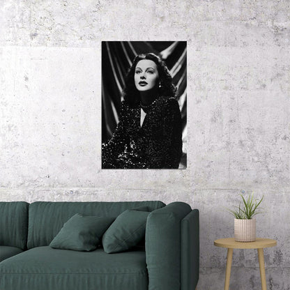 Hedy Lamarr Celebrity Cinema Actress Idol Poster Wall Art Print Home Wall Decor - xonomax