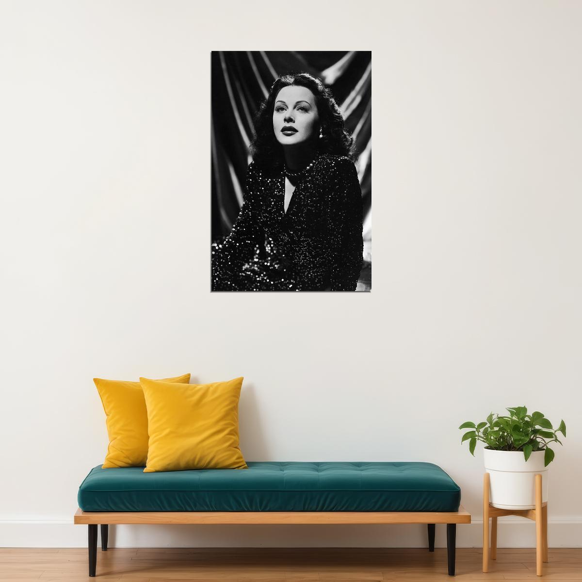 Hedy Lamarr Celebrity Cinema Actress Idol Poster Wall Art Print Home Wall Decor - xonomax