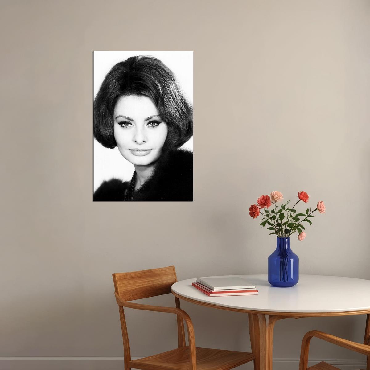 Sophia Loren Celebrity Cinema Actress Idol Poster Wall Art Print Home Wall Decor - xonomax