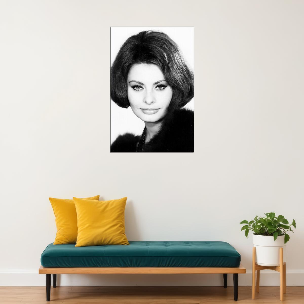 Sophia Loren Celebrity Cinema Actress Idol Poster Wall Art Print Home Wall Decor - xonomax