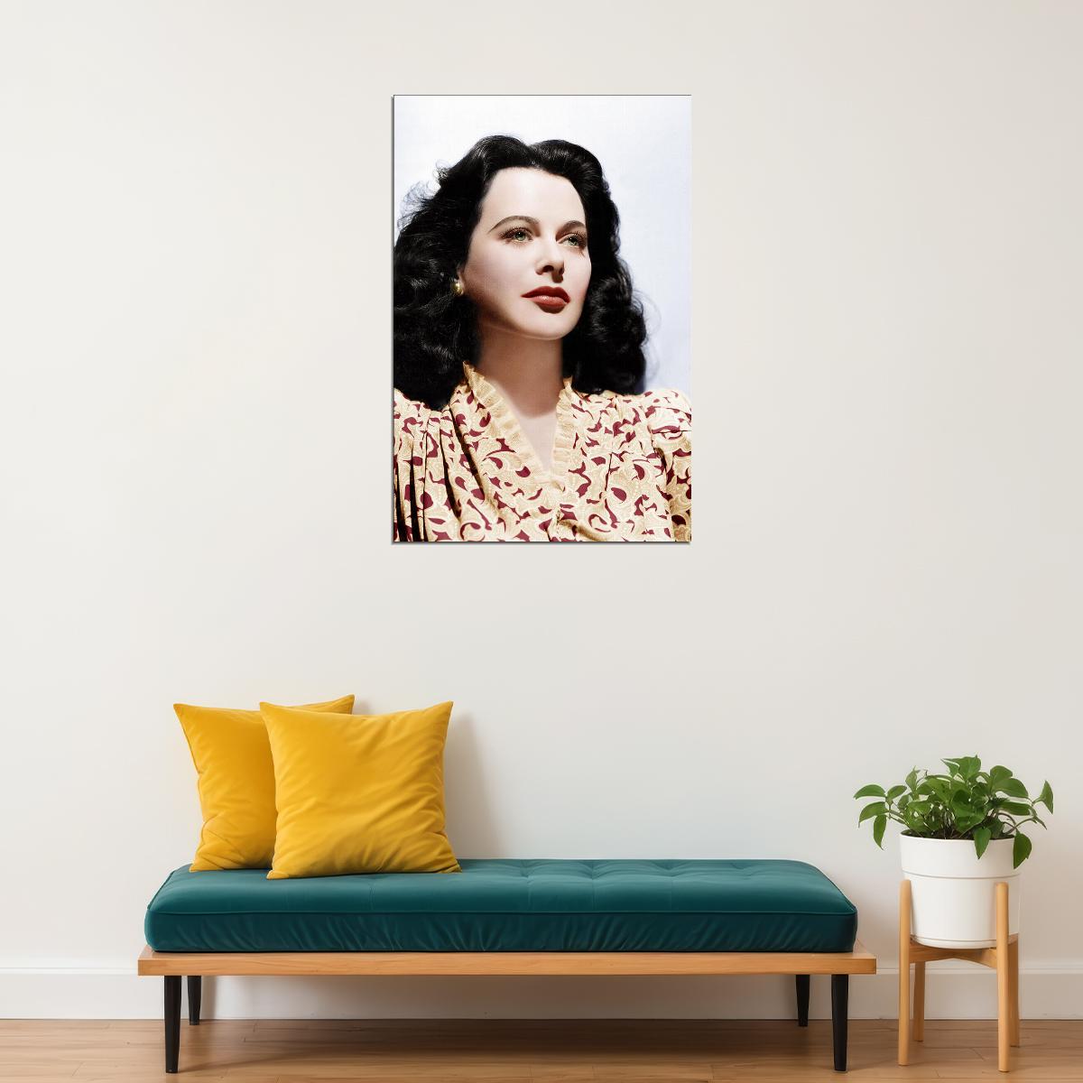 Hedy Lamarr Celebrity Cinema Actress Star Poster Wall Art Print Home Wall Decor - xonomax