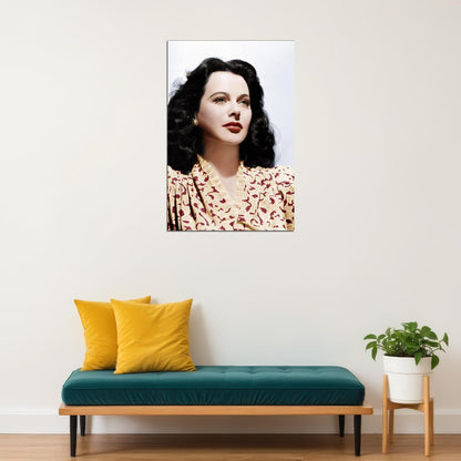 Hedy Lamarr Celebrity Cinema Actress Star Poster Wall Art Print Home Wall Decor - xonomax